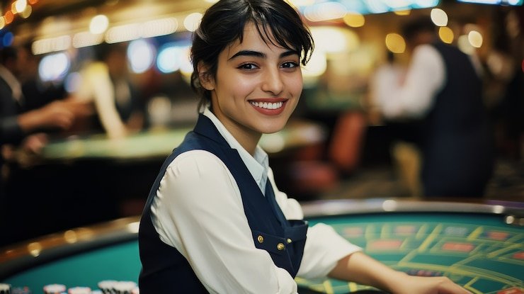 Antarmuka permainan JILI live-dealer di platform konohatoto dengan dealer profesional